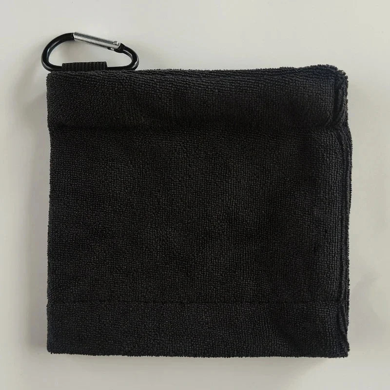Toalla de Golf 14x14cm con Mosquetón | Alta Absorción